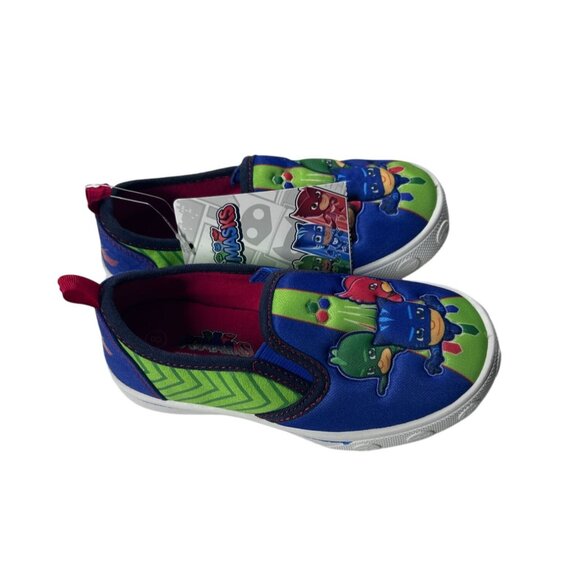 PJ Masks Shoes Boy's Size 8 Slip-On Blue & Green NWT - Picture 4 of 9